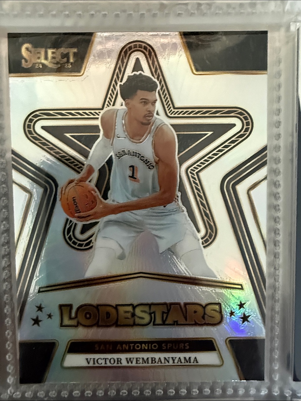 Lodestars Sports Trading Card - White & Black Victor wembanyama